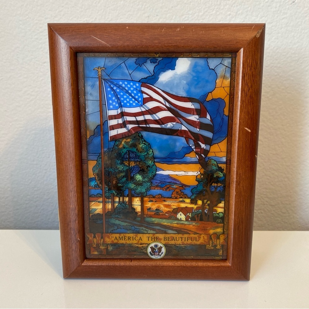 America the Beautiful-Stained Glass Keepsake Box by Jack Woodson